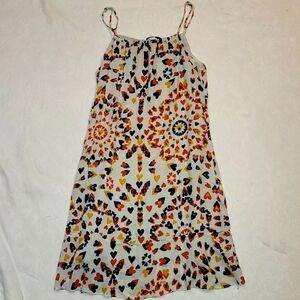 3/$25 Hirus dress summer spaghetti straps hearts blue sz XS